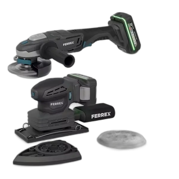 Immagine del prodotto FERREX Smerigliatrice angolare oppure smerigliatrice rotorbitale a batteria da 20 V