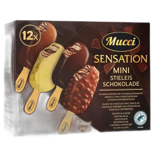 Immagine del prodotto MUCCI Gelato su stecco Mini Mix, cioccolato