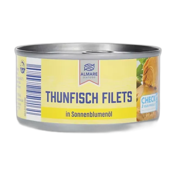 Produktbild zu ALMARE SEAFOOD Thunfischfilets in Sonnenblumenöl