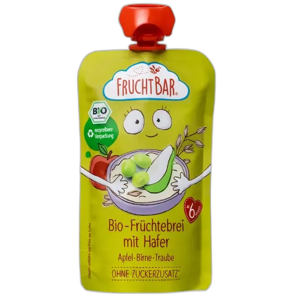 Immagine del prodotto FRUCHTBAR Purea di frutta BIO, mela, avena