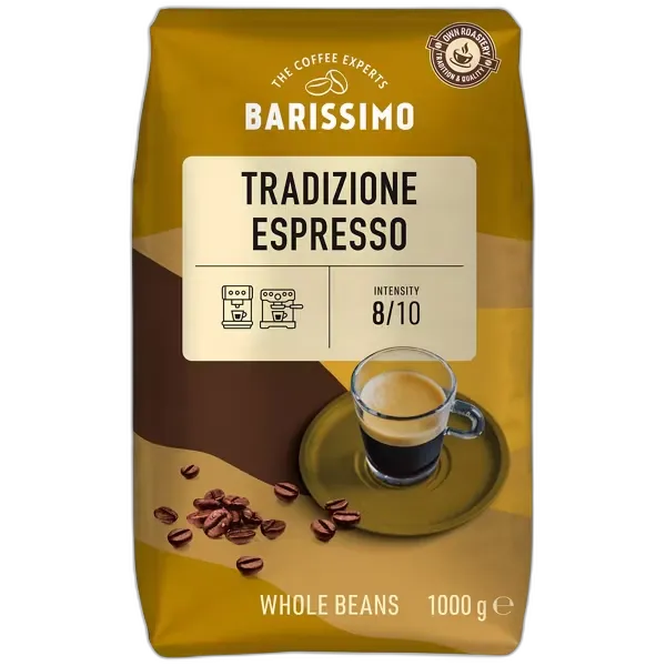 Immagine del prodotto BARISSIMO Caffè Tradizione Espresso, chicchi interi