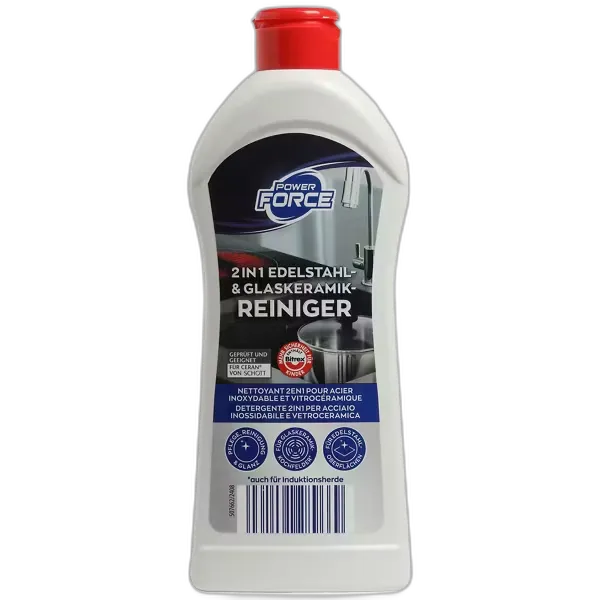 Immagine del prodotto POWER FORCE Detergente 2 in 1 per acciaio inossidabile e vetro, 300 ml