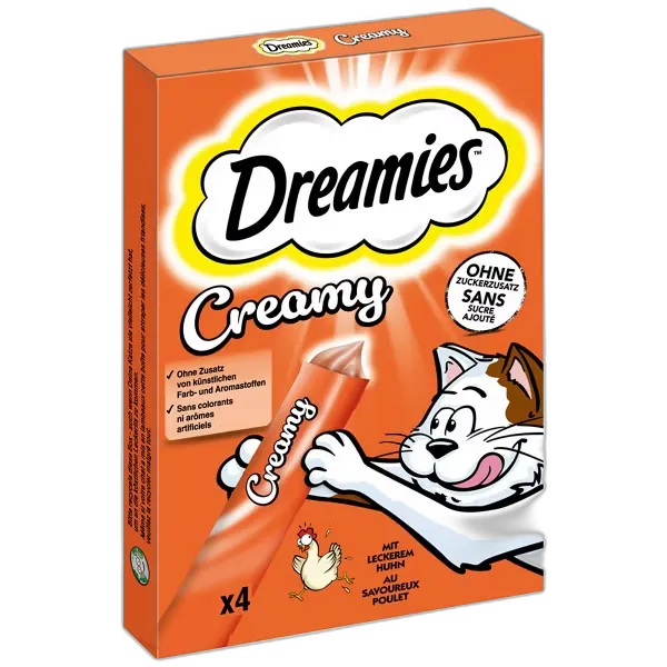 Produktbild zu DREAMIES Creamy-Katzensnacks