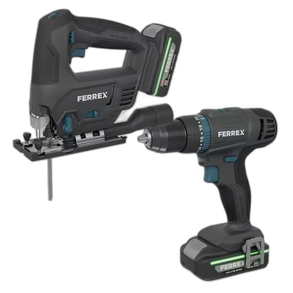 Immagine del prodotto FERREX Trapano avvitatore e seghetto alternativo da 20 V