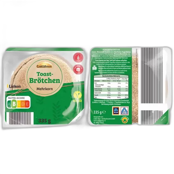Produktbild zu GOLDÄHREN Toastbrötchen, Mehrkorn