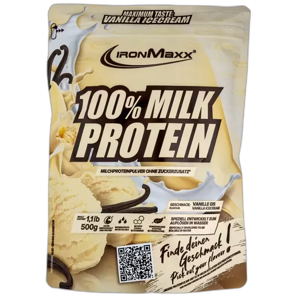 Produktbild zu IRONMAXX 100% Milk Protein Pulver, Vanilla