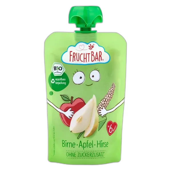 Produktbild zu FRUCHTBAR Bio Quetsch Beutel,Birne-Apf-Hir