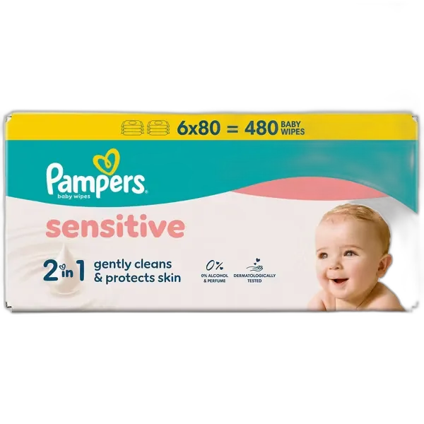 Produktbild zu PAMPERS Feuchttücher, Sensitive