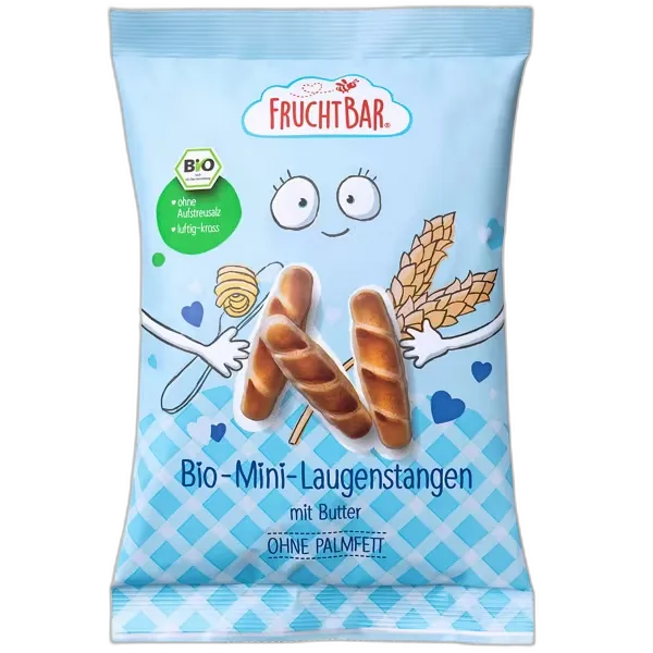 Produktbild zu FRUCHTBAR BIO Laugen Knusper Mix, Mini Laugenstangen