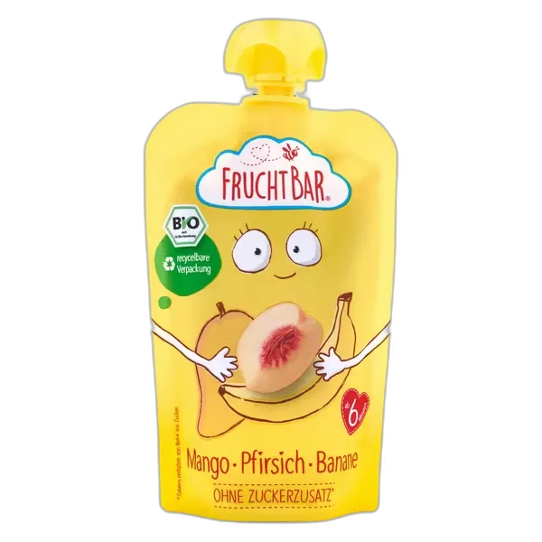 Produktbild zu FRUCHTBAR Bio-Frucht, Mango-Pfirsich-Banane