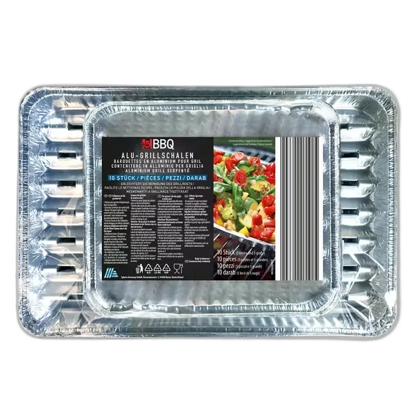 Produktbild zu BBQ Grillschalen eckig