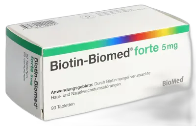 Immagine del prodotto Biotin-Biomed forte cpr 5 mg blist 90 pce