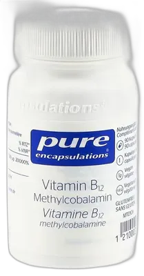 Immagine del prodotto PURE B12 methylcobalamin caps bte 90 pce