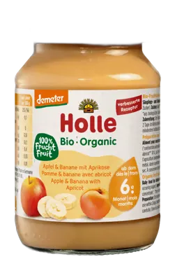 Image du produit HOLLE pomme banane et abricot