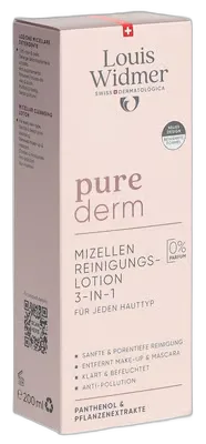 Image du produit LOUIS WIDMER Purederm lotion nettoyante micellaire