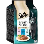 Immagine del prodotto Cibo umido per gatti Fresh+Fine en sauce selezione al pesce 6x50g