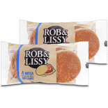 Immagine del prodotto Rob & Lissy Mega hamburger buns con semi di sesamo 4 pezzi 2x 330g