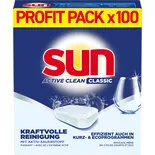 Image du produit Sun Classic Tabs pour lave-vaisselle Active Clean