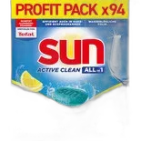 Immagine del prodotto Sun All-in-1 Tabs per lavastoviglie Active Clean Lemon