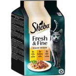 Immagine del prodotto Cibo umido per gatti Fresh & Fine en sauce Sheba pollame assortito 6x50g