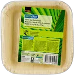 Image du produit Oecoplan Assiettes carrées en feuilles de palme 17cm 10 pièces
