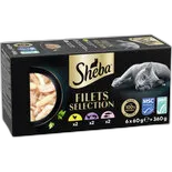 Immagine del prodotto Sheba Fillets Chicken, Shrimp, Salmon 6x60g