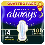 Produktbild zu Always Ultra SecureNight Quattro 36 Stück