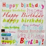 Image du produit Oecoplan Serviettes en papier Birthday FSC 33cm 20 pièces