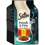 Immagine del prodotto Cibo umido per gatti Fresh & Fine en sauce manzo & pollo Sheba 6 x 50 g