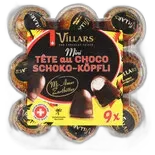 Immagine del prodotto Têtes au choco al cioccolato fondente Villars 9 x 10 g