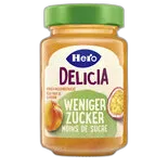 Produktbild zu Hero Konfitüre Delicia Weniger Zucker Pfirsich-Passionsfrucht