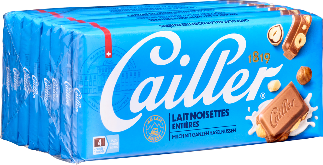 Image du produit Tablette de chocolat Lait Noisettes entières Cailler
