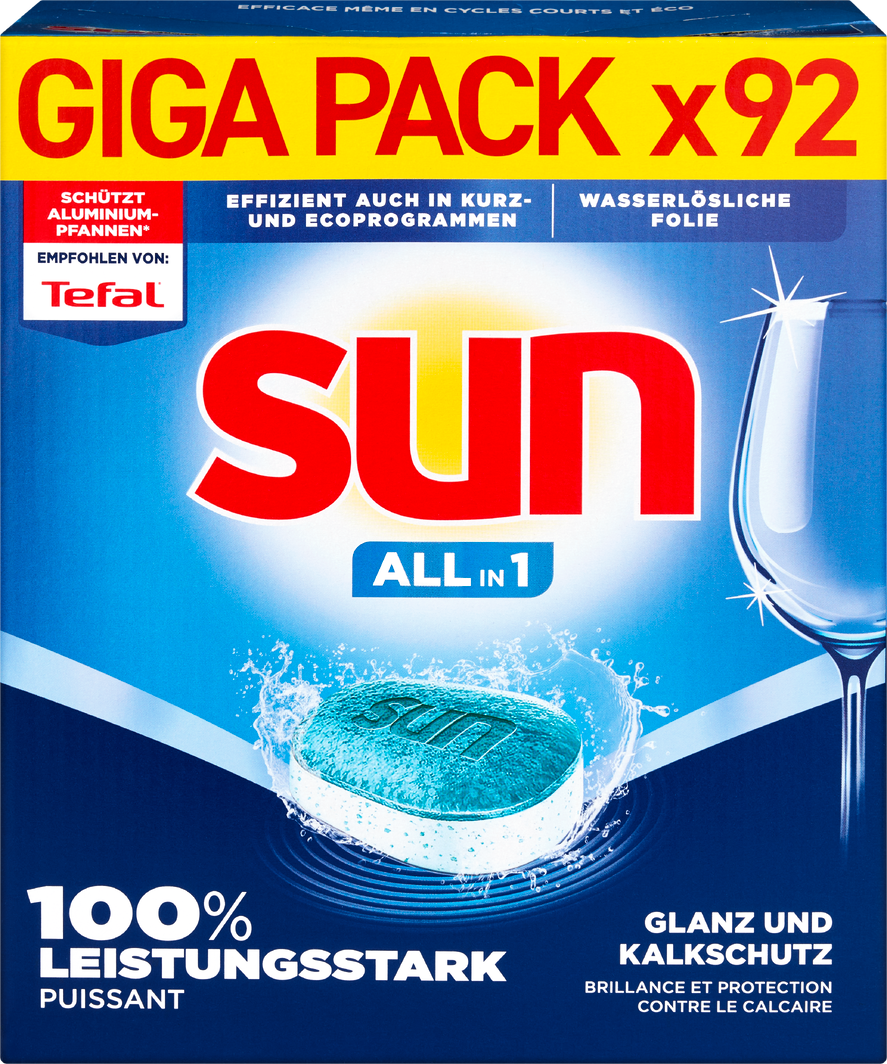 Immagine del prodotto Pastiglie lavastoviglie Regular All in 1 Sun