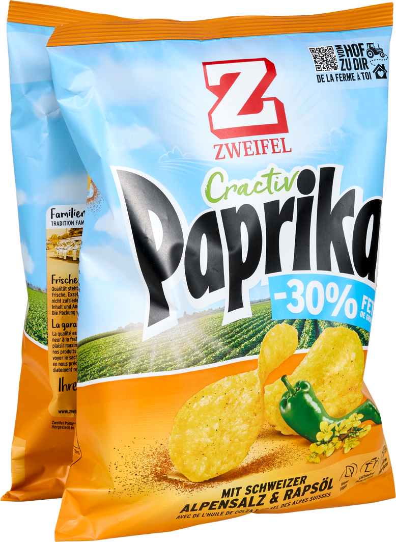 Image du produit Zweifel Cractiv Chips Paprika