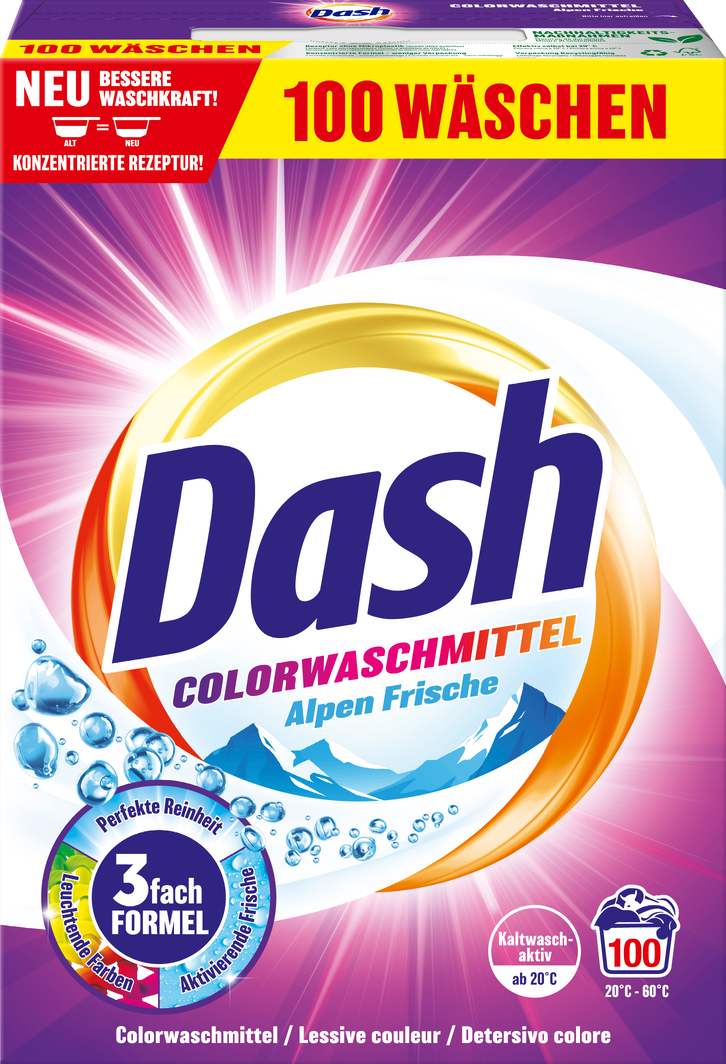 Image du produit Lessive couleur Fraîcheur alpine Dash