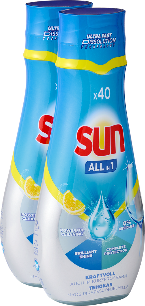 Produktbild zu Sun Geschirrspülgel All in 1 Lemon