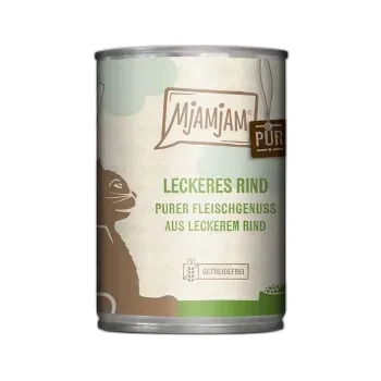 Image du produit MjAMjAM nourriture humide pour chat adulte, pur plaisir de viande 6x400 g Bœuf