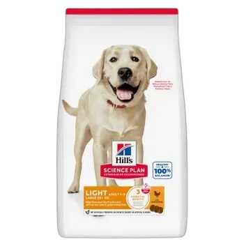 Image du produit Hill's Science Plan Croquettes pour chien, Light, Large Breed Adult, au poulet 18 kg