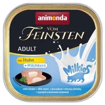 Image du produit animonda Vom Feinsten nourriture humide pour chat, adulte, avec cœur au lait 32x100g au poulet et au lait