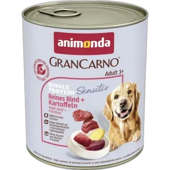 Immagine del prodotto animonda GranCarno Sensitiv nourriture humide pour chien adulte Bœuf & Pomme de terre 6x800 g
