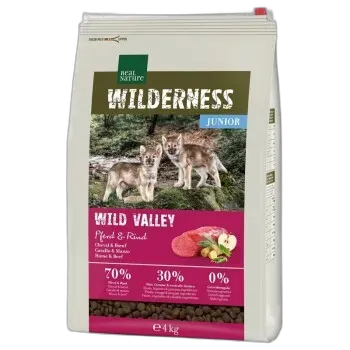 Image du produit REAL NATURE WILDERNESS Junior Wild Valley Cheval et bœuf 4 kg
