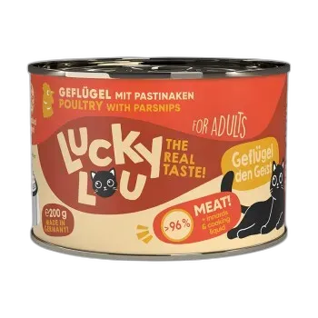Produktbild zu Lucky Lou Nassfutter Katze Adult Geflügel 6x200 g