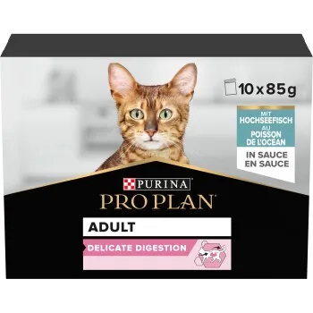 Image du produit PRO PLAN Nutrisavour Adult Delicate au Poisson haute mer, en sauce 10 x 85 g
