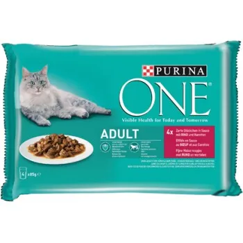 Image du produit Purina ONE nourriture humide pour chat adulte 48 x 85 g