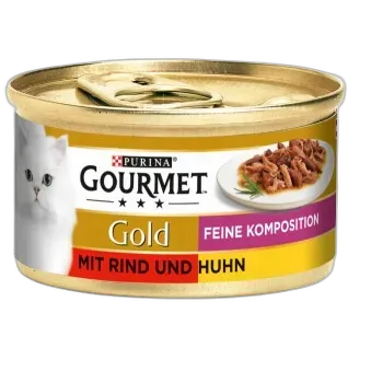 Produktbild zu GOURMET Gold Feine Komposition 12x85g Rind und Huhn 12x85 g