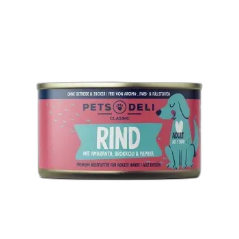 Image du produit Pets Deli Adult bœuf au brocoli, à la papaye, à l’amarante & basilic 6 x 100 g Bœuf avec brocoli 6x200 g