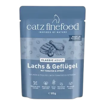 Immagine del prodotto Catz finefood nourriture humide chat CLASSIC Saumon et volaille 16x85 g