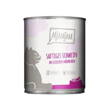 Produktbild zu MjAMjAM Nassfutter Katze Adult 6x800 g Schwein und Möhre