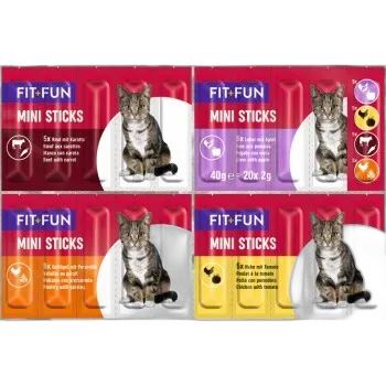 Image du produit FIT+FUN F+F Mini sticks Multifahne Mix 25x20x2g 25x2 g
