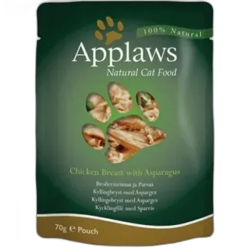 Immagine del prodotto Applaws Nourriture humide pour chat adulte Poulet aux asperges 12x70 g